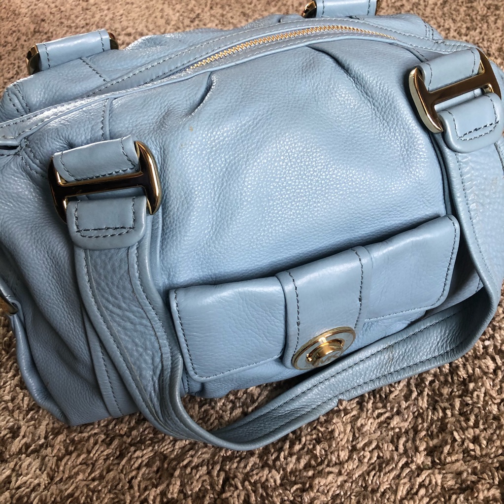 Michael Kors Light Blue Leather Purse